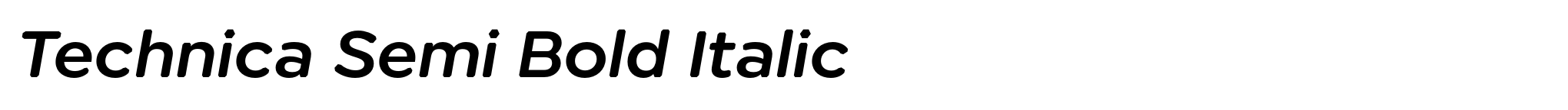 Technica Semi Bold Italic image